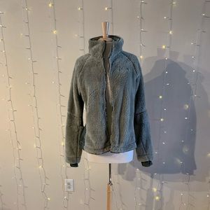 Columbia Light Green Fleece Unlined Jacket, Size XL, Like New